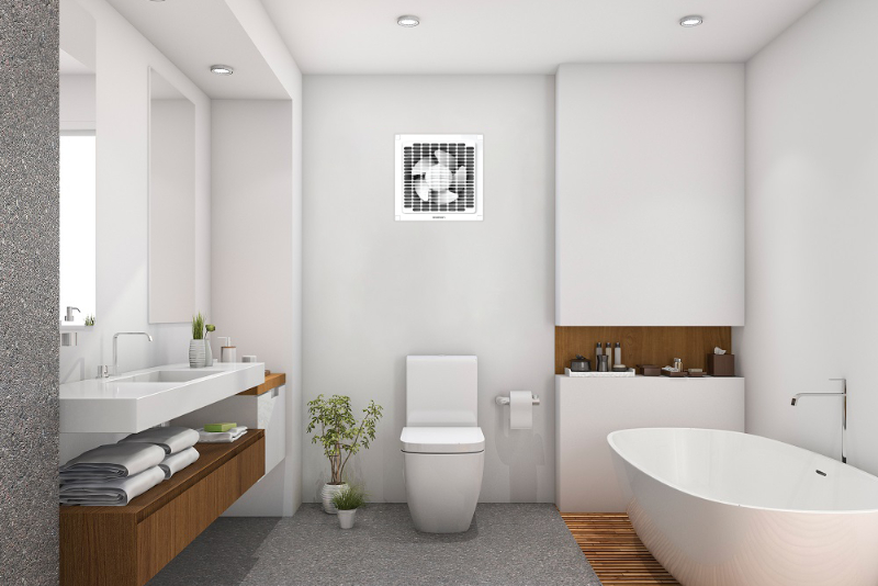 Lắp đặt quạt thông gió cho nhà vệ sinh