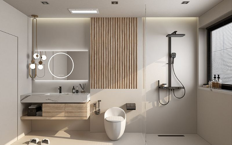 Tăng tính thẩm mỹ cho nhà vệ sinh