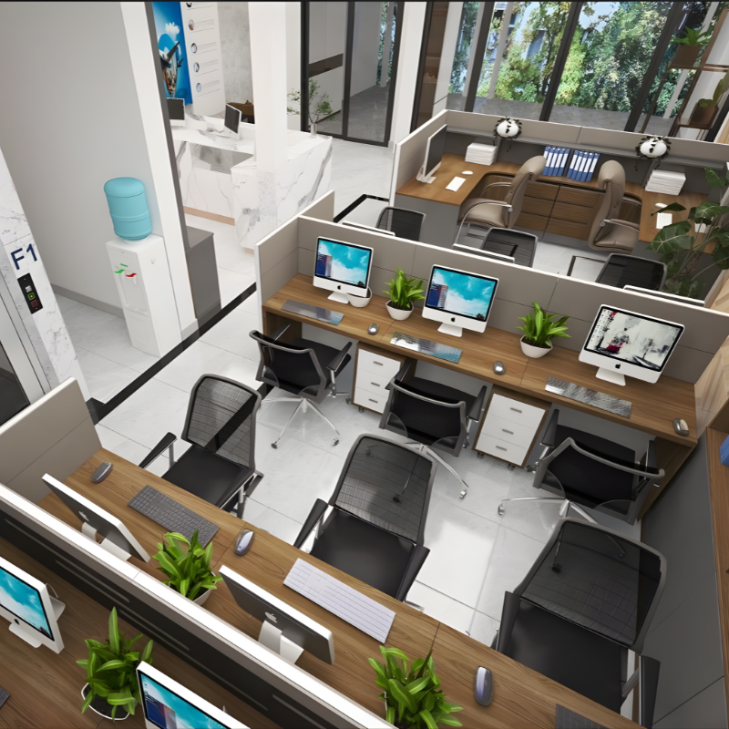 Cải Tạo Nội Thất 11 Toan canh van phong cong ty sau cai tao