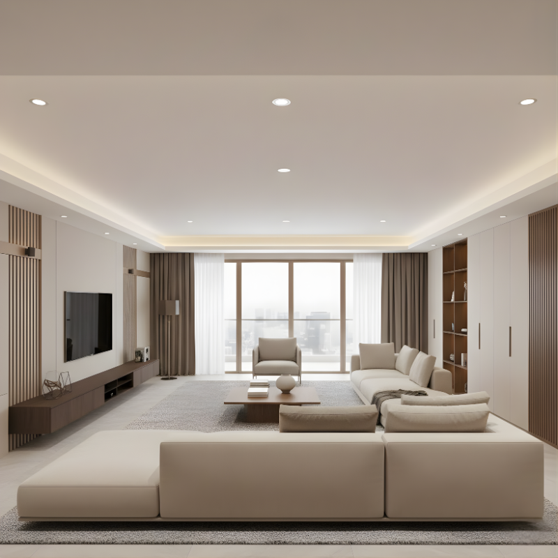 Cải Tạo Nội Thất 10 Toan canh phong khach – khu sinh hoat chung cua villa penthouse